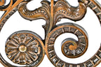 single museum-quality copper-plated ornamental cast iron interior manhattan building elevator grille executed by the winslow brothers of chicago