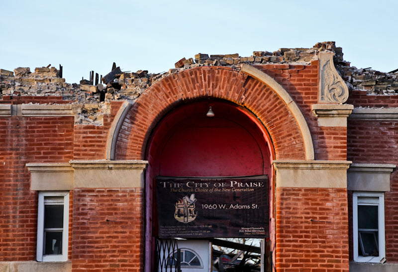 rare and all original late nineteenth century collection of artifacts including cornerstone with time capsule and contents salvaged from a non-extant evangelical church in west chicago