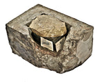 rare and all original late nineteenth century collection of artifacts including cornerstone with time capsule and contents salvaged from a non-extant evangelical church in west chicago