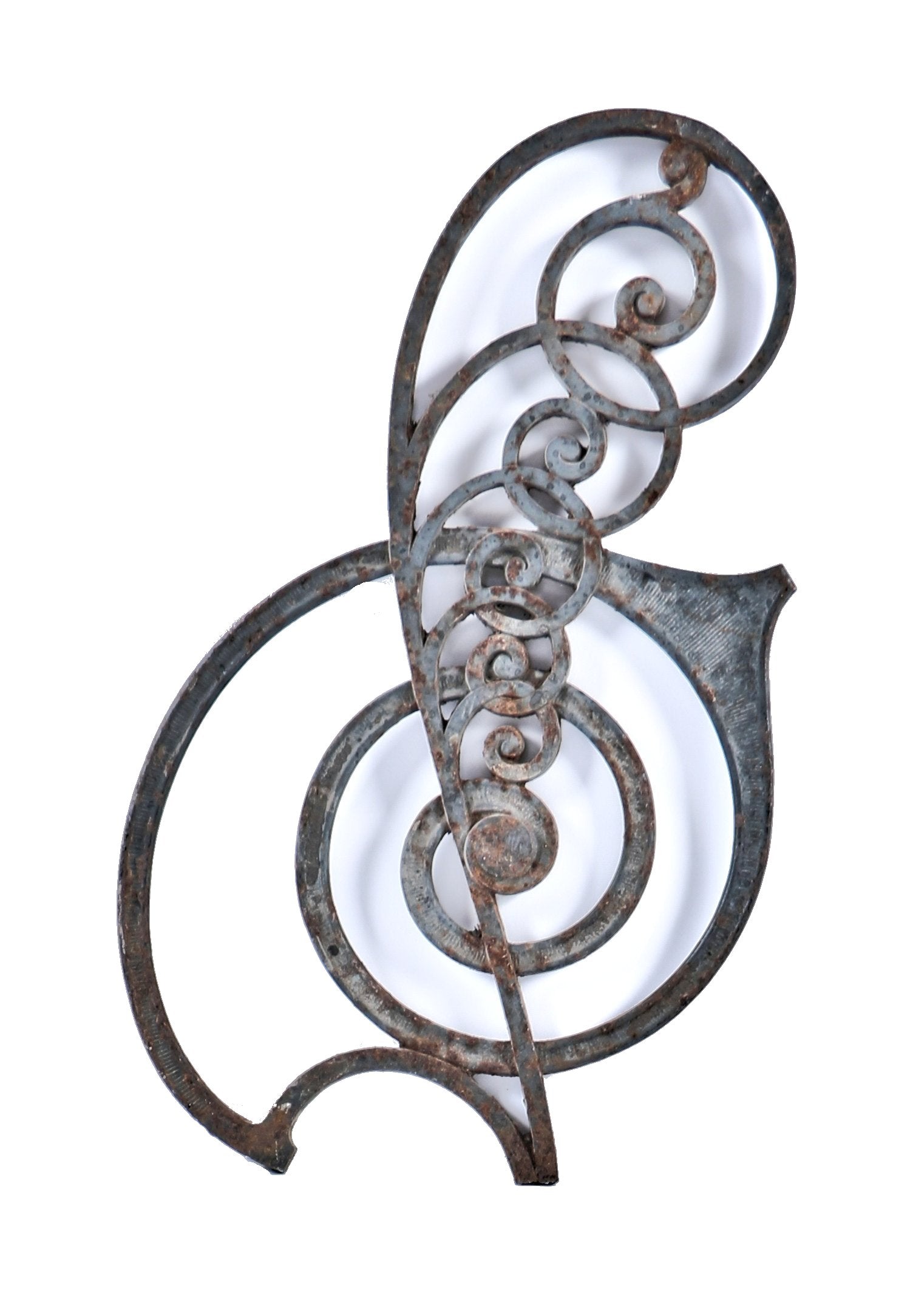 1880's american ornamental cast iron interior kansas city board of trade building john root-designed cast iron staircase baluster with bower-barff finish