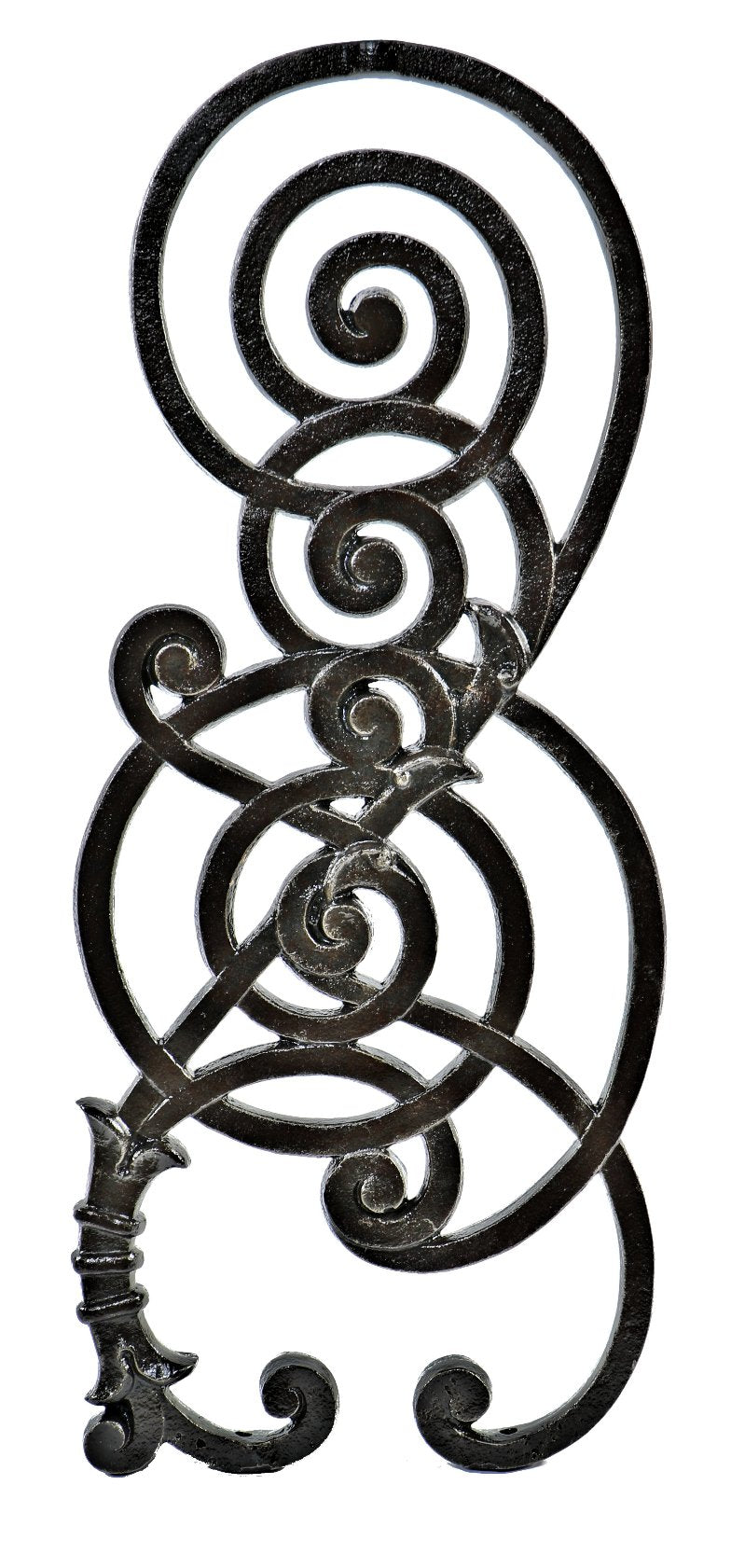 rare all original and intact 19th century historically important john wellborn root-designed kansas city board of trade building staircase baluster with tendril motif