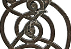 rare all original and intact 19th century historically important john wellborn root-designed kansas city board of trade building staircase baluster with tendril motif