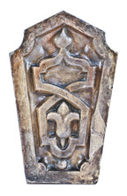 unusual repurposed american industrial brushed solid steel counter top sprocket wine bottle rack with angled iron support bracket