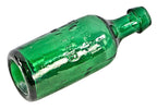 single all original and intact mid-nineteenth century iron pontiled emerald green glass mineral water bottle fabricated for unknown bottler.