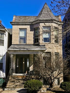 group of original salvaged chicago late 19th century ornamental cast iron victorian-era widow's walk or roofline cresting