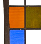 single c. 19th century all original multi-pane "queen anne" style painted black sash wood window salvaged from milwaukee's metropolitan hall (formerly a pabst tavern)