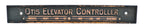 original early 20th century single-sided american industrial angled back crane brothers building otis elevator "controller" upright motor plaque with copper-plated finish