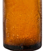 rare and all original dug antique 19th century american rich amber glass beer bottle manufactured for a chicago brewer robert seyer