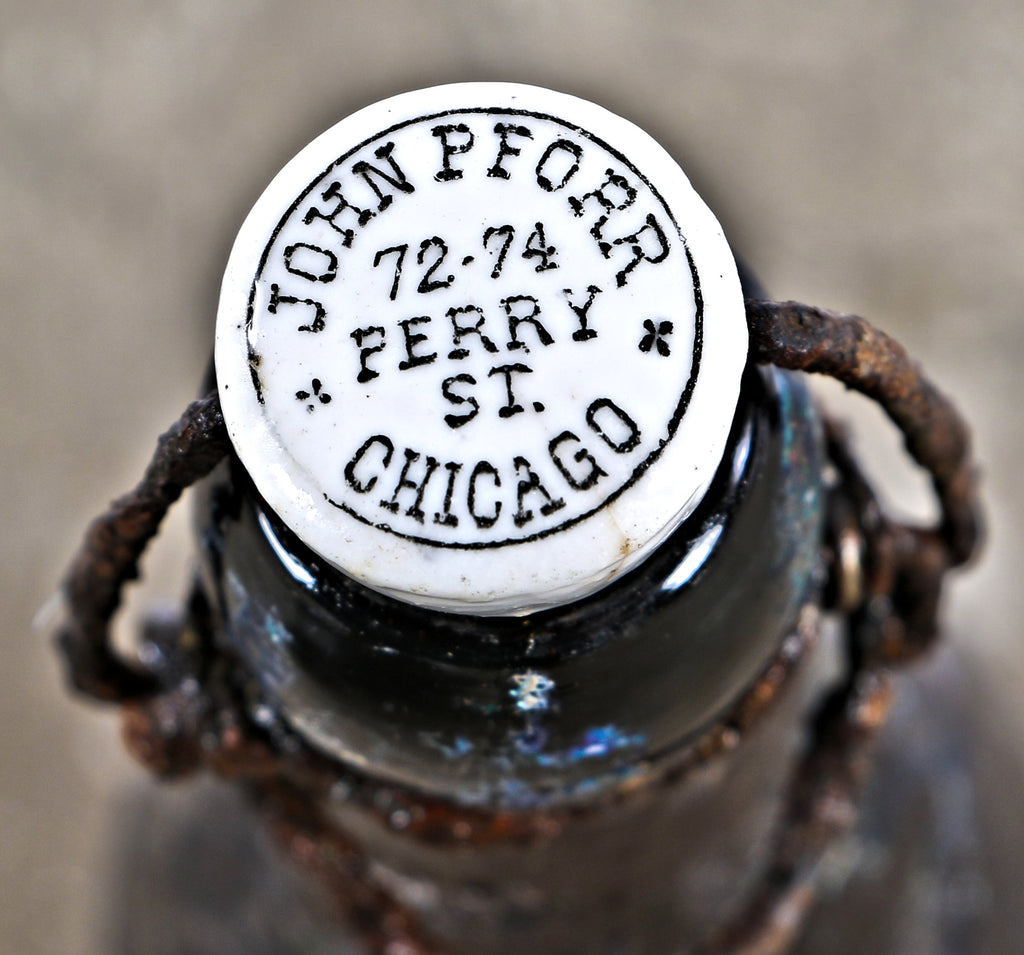 original hard to find late nineteenth century amber st. louis weiss shaped beer bottle manufactured for chicago brewers edward j. birk & brothers