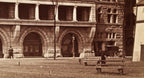 single hard to find and intact oversized antique late nineteenth century unmatted albumen print depicting the adler and sullivan-designed auditorium theater in chicago, il.