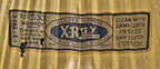 three matching original and well-maintained early 20th century antique american "monarch" curtis x-ray showroom reflectors with intact "golden armor" enameled finish