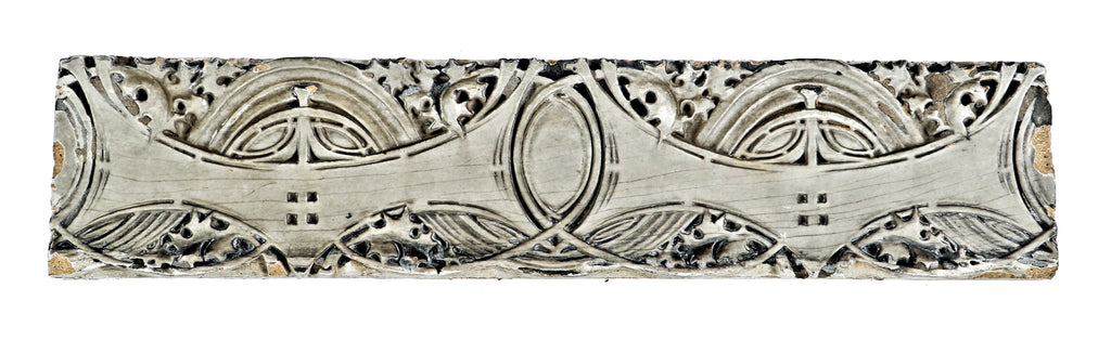 single all original and well-documented late 19th century museum quality american ornamental what-glazed terra cotta schlesinger & mayer department store lintel panel