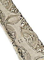 single all original and well-documented late 19th century museum quality american ornamental what-glazed terra cotta schlesinger & mayer department store lintel panel