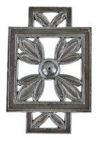 all original historically important early 20th century refinished double-sided cast iron interior goldblatt's department store building staircase case panel