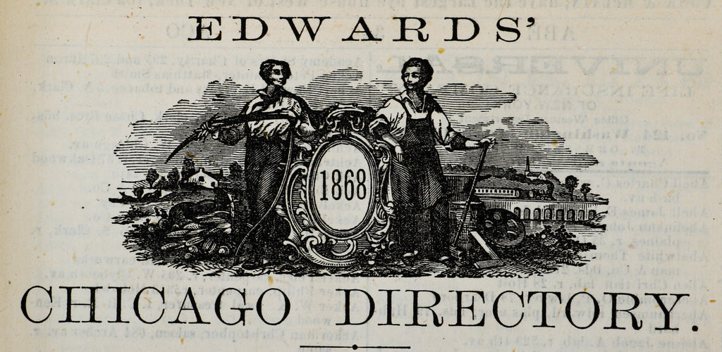 profusely illustrated pre-chicago fire 1868 bailey and edwards chicago directory