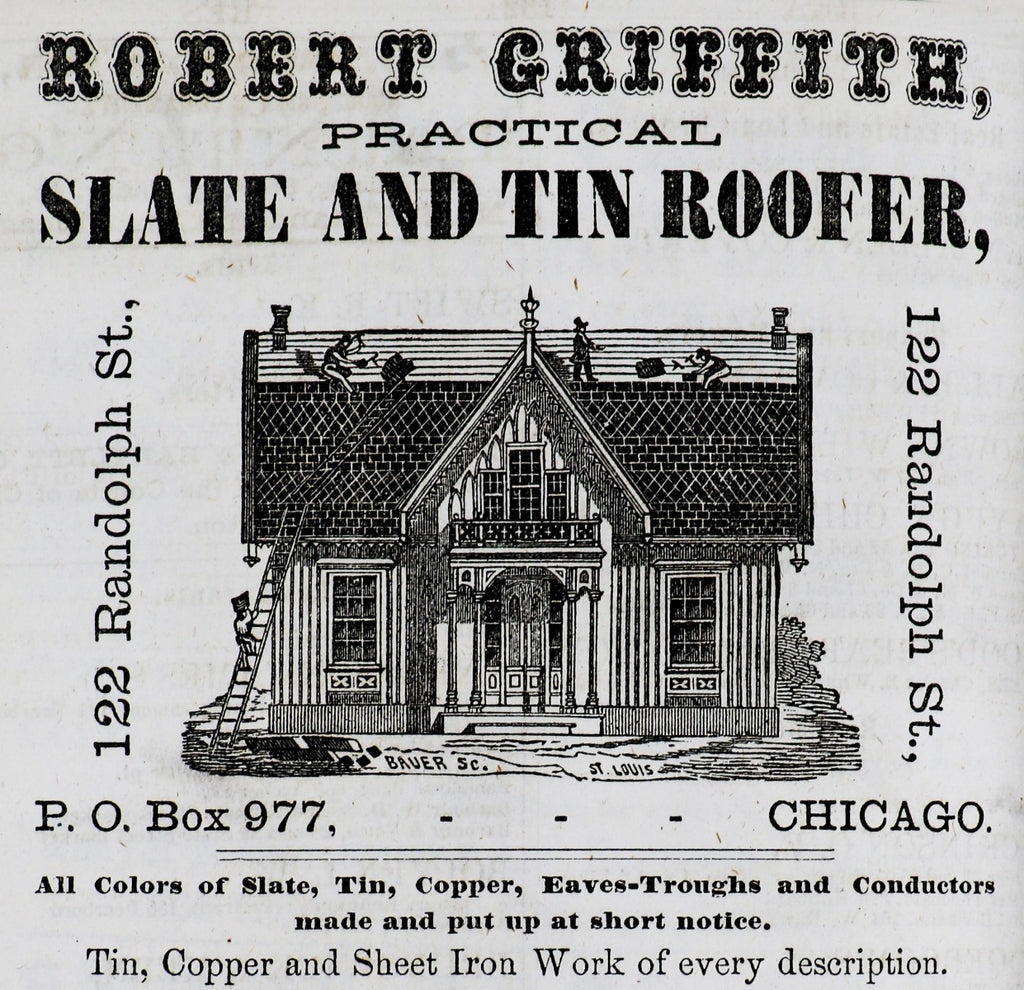 profusely illustrated pre-chicago fire 1868 bailey and edwards chicago directory