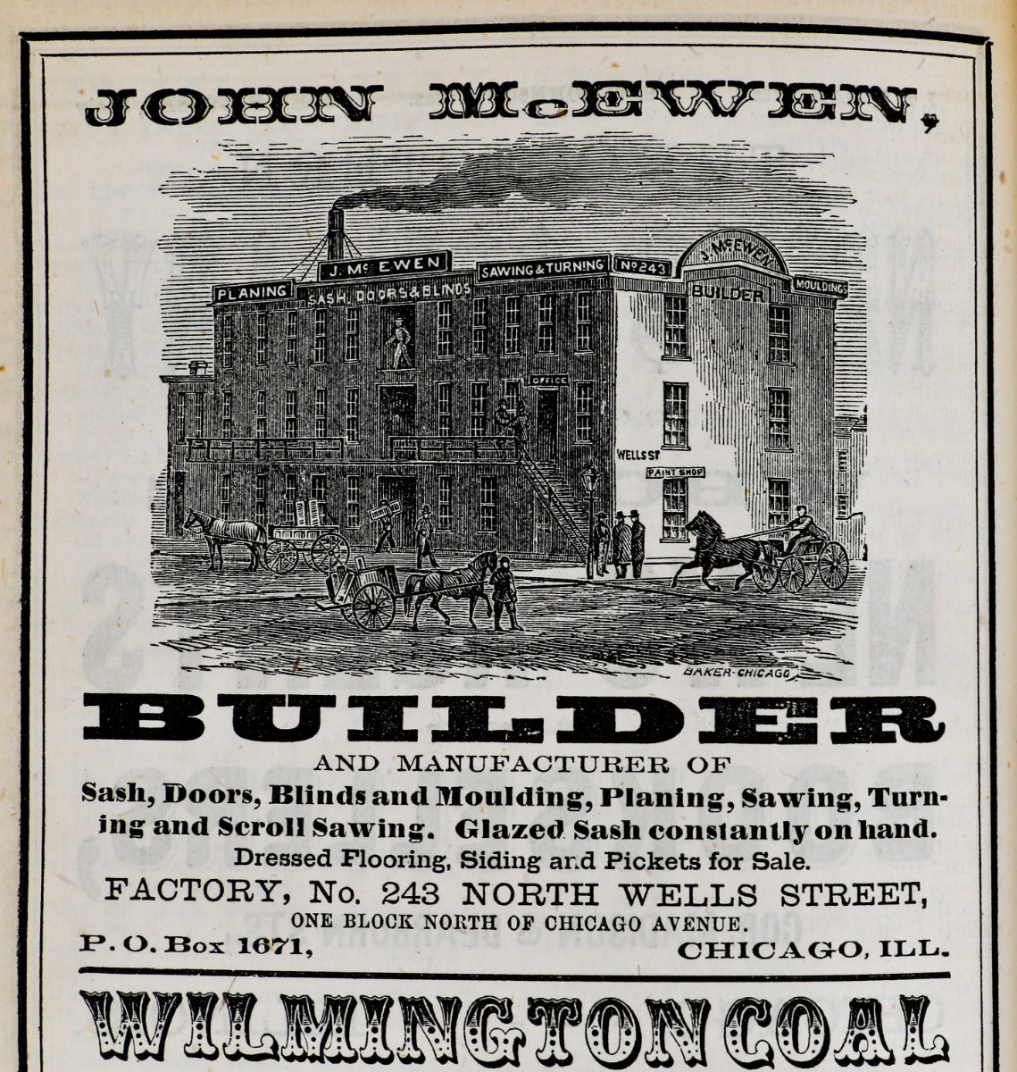 profusely illustrated pre-chicago fire 1868 bailey and edwards chicago directory