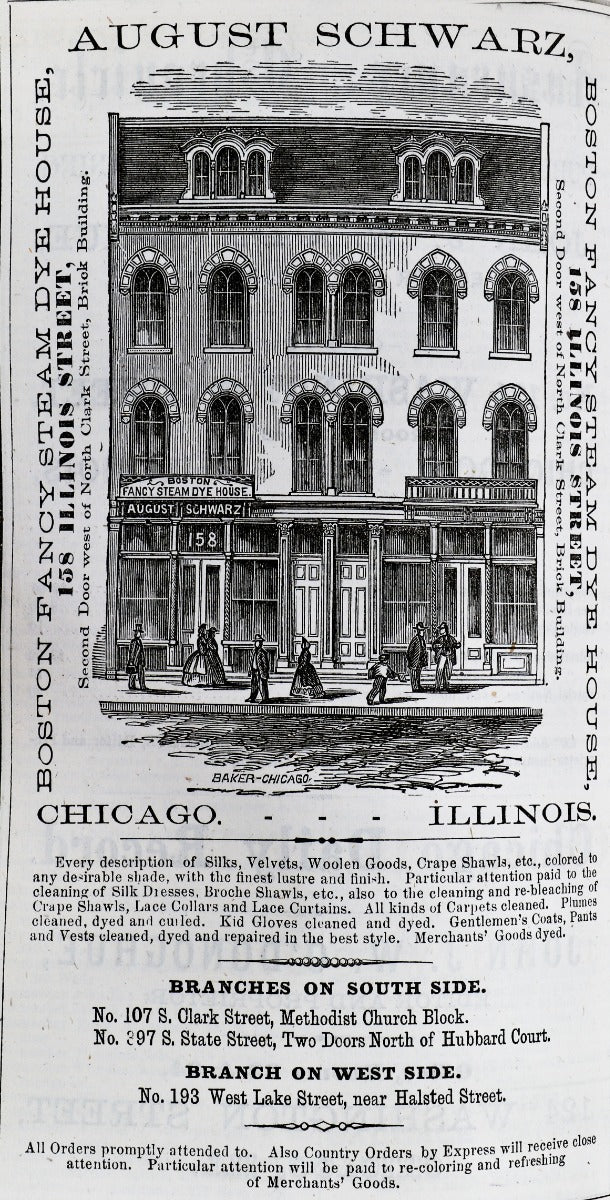 profusely illustrated pre-chicago fire 1868 bailey and edwards chicago directory