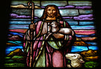 museum quality c. 1929 signed salvaged chicago lutheran church interior multi-paneled "munich style" narrative triptych window