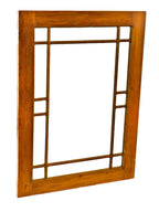 completely refinished oversized 1880's chicago salvaged pine wood interior residential skylight with all original beveled glass panels free from damage`