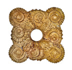 all original and largely intact museum-quality 1884 sullivan-designed interior louis frank residence light fixture cast plaster ceiling medallion