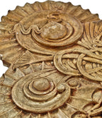 all original and largely intact museum-quality 1884 sullivan-designed interior louis frank residence light fixture cast plaster ceiling medallion