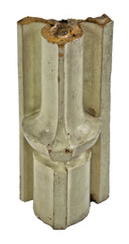 important allover crazed c. 1890's northwestern terra cotta off-white glazed exterior downtown chicago reliance building curtain wall or facade fragment