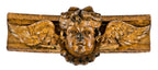 rare museum-quality largely intact st. boniface school exterior pilaster capital speckled terra cotta figural cherub with wings
