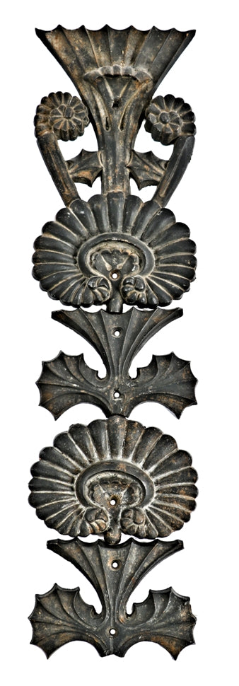 c. 1881 original and intact historically important early louis h. sullivan-designed exterior cast iron rosenfeld building pilaster ornament