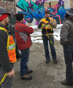 original museum-quality c. 1920's salvaged chicago milwaukee avenue motor sales company oversized mottled terra cotta urn with floral finial