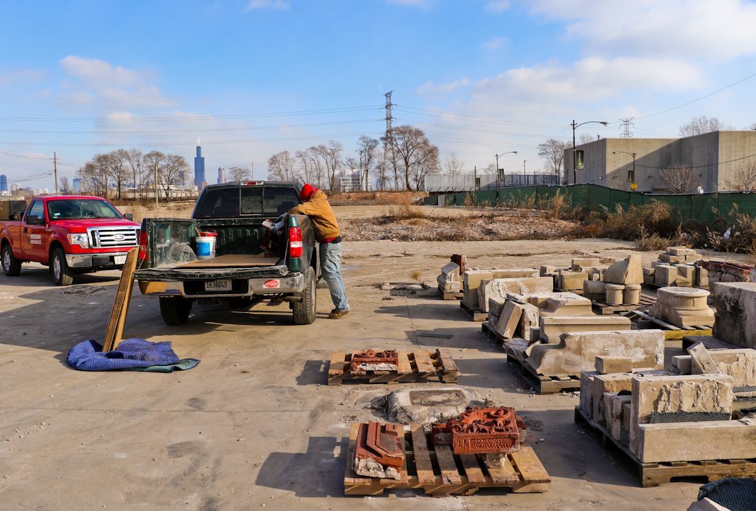 important c. 1888 red slip glaze presbyterian hospital daniel a. jones building exterior ornamental terra cotta frieze panel