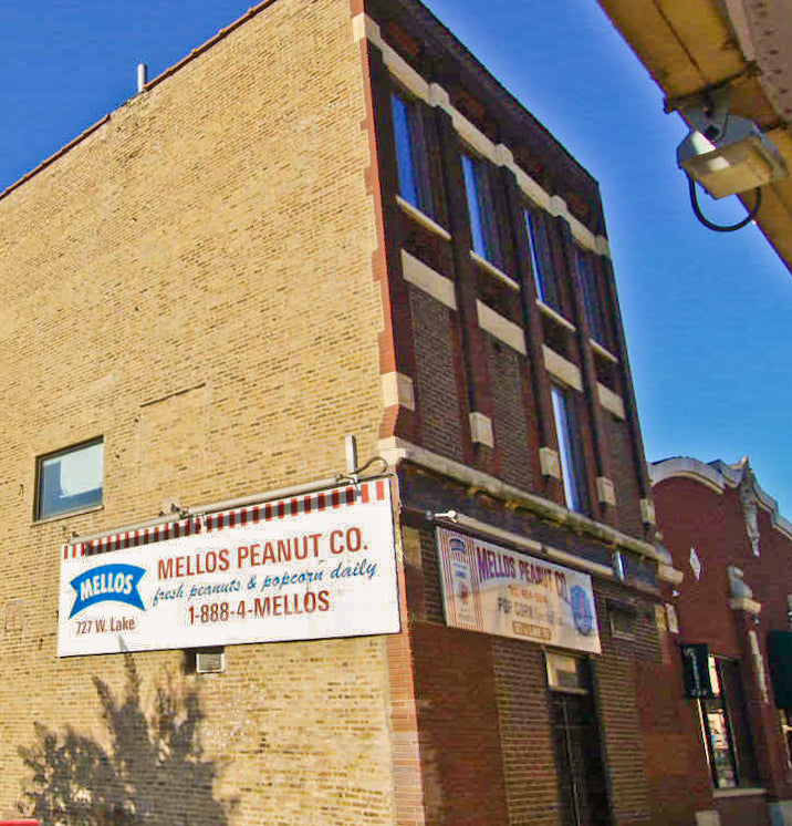 original early 1880's salvaged chicago mellos peanut candy factory building ornamental red terra cotta cornice block with unusual protruding round bullseye