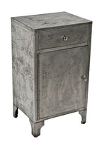 reinforced original and fully functional american medical cold-rolled steel stationary hospital supply cabinet with single drawer and cabinet door