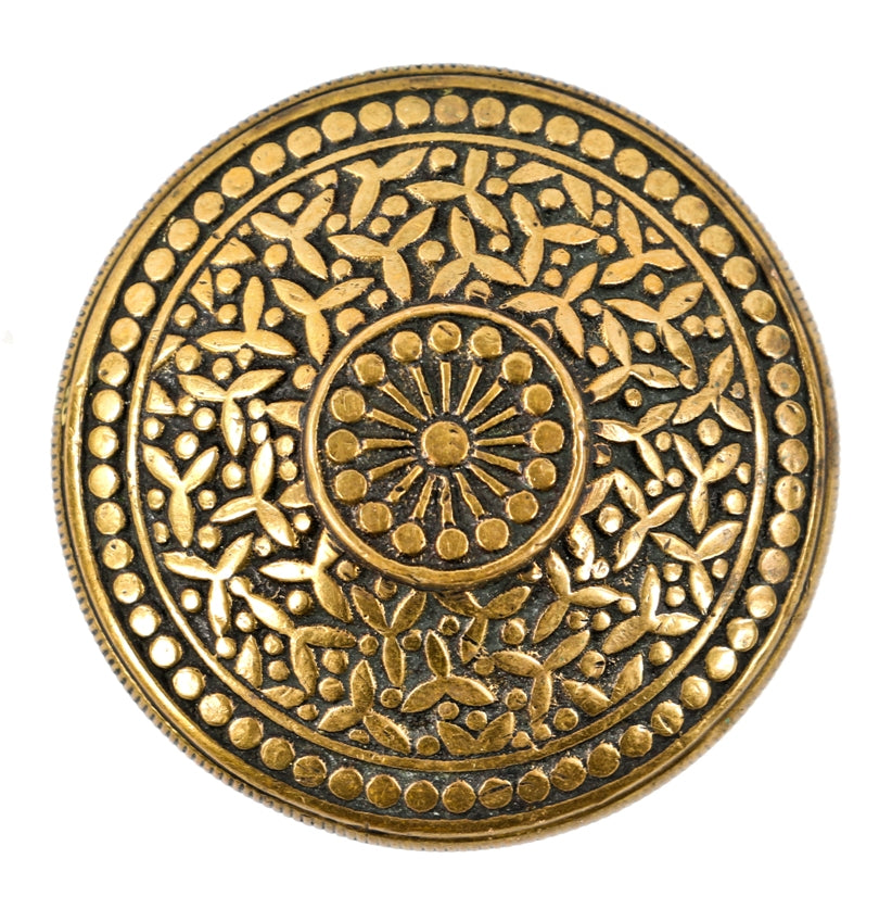 hard to find 19the century antique pagoda-shaped c. 1880's knurled edge "rice" pattern eastlake style hard to find bronze doorknob