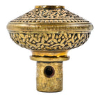 hard to find 19the century antique pagoda-shaped c. 1880's knurled edge "rice" pattern eastlake style hard to find bronze doorknob