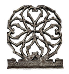 historicallty important original salvaged chicago late 19th century non-extant m.a. meyer building perforated ornamental cast iron exterior fire escape platform segment