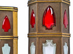 all original and fully functional interior downtown chicago foreman-national bank building illuminated elevator indicator lanterns