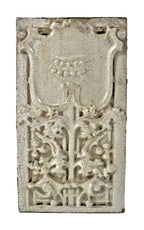 one of several matching all original and intact white glazed sullivanesque "stock" terra cotta panels salvaged from the facade of a chicago automotive garage