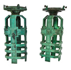 matching all original historically important c. 1920's ornamental cast bronze lincoln park zoo exterior lampposts designed by john d. hamilton