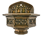 remarkable late 19th century american gothic revival style university of chicago cobb hall flush mount drinking fountain with nicely aged patina