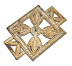 large group of original historically important early 20th century single-sided cast iron interior goldblatt's department store building staircase case panels (sold individually)