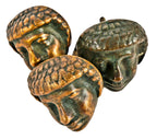 original early 20th century ornamental cast bronze african tribal head doorknobs salvaged from the spanish revival style william vanderbilt mansion