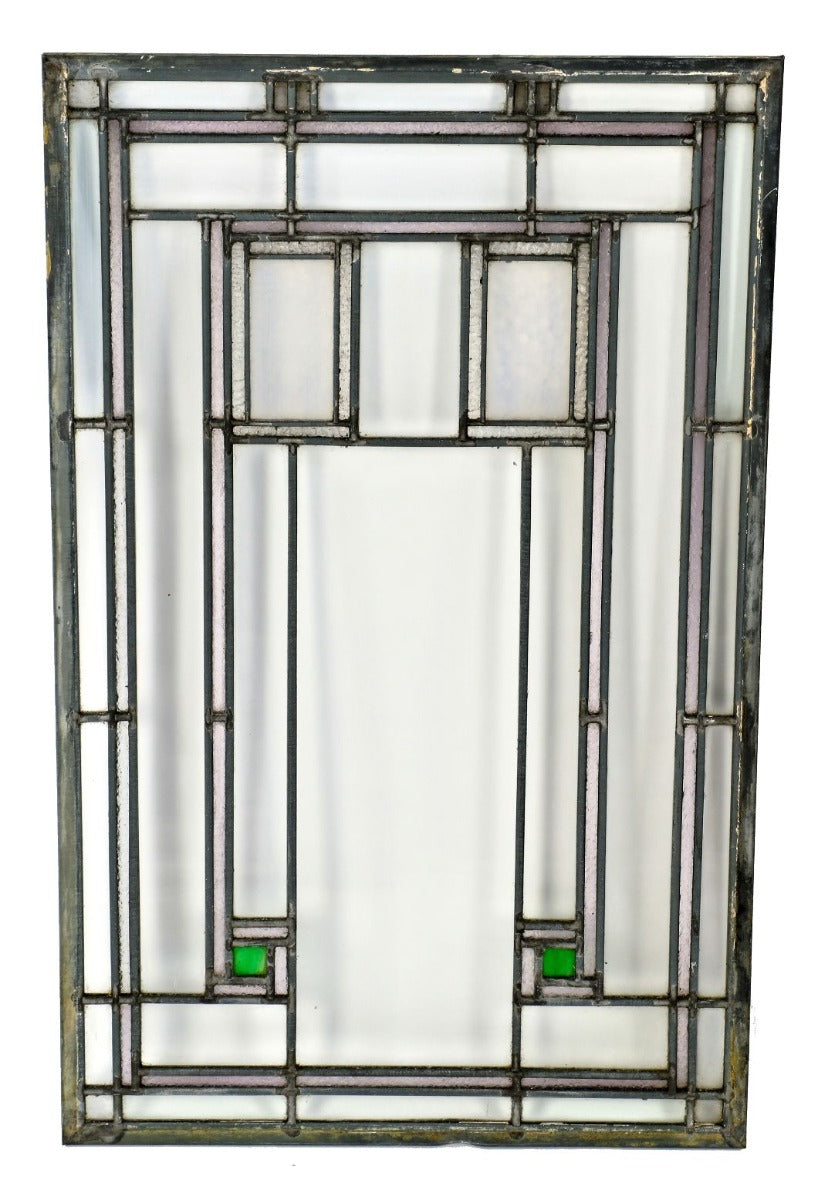 rare early 20th century historically important original louis sullivan-designed henry babson house leaded glass window