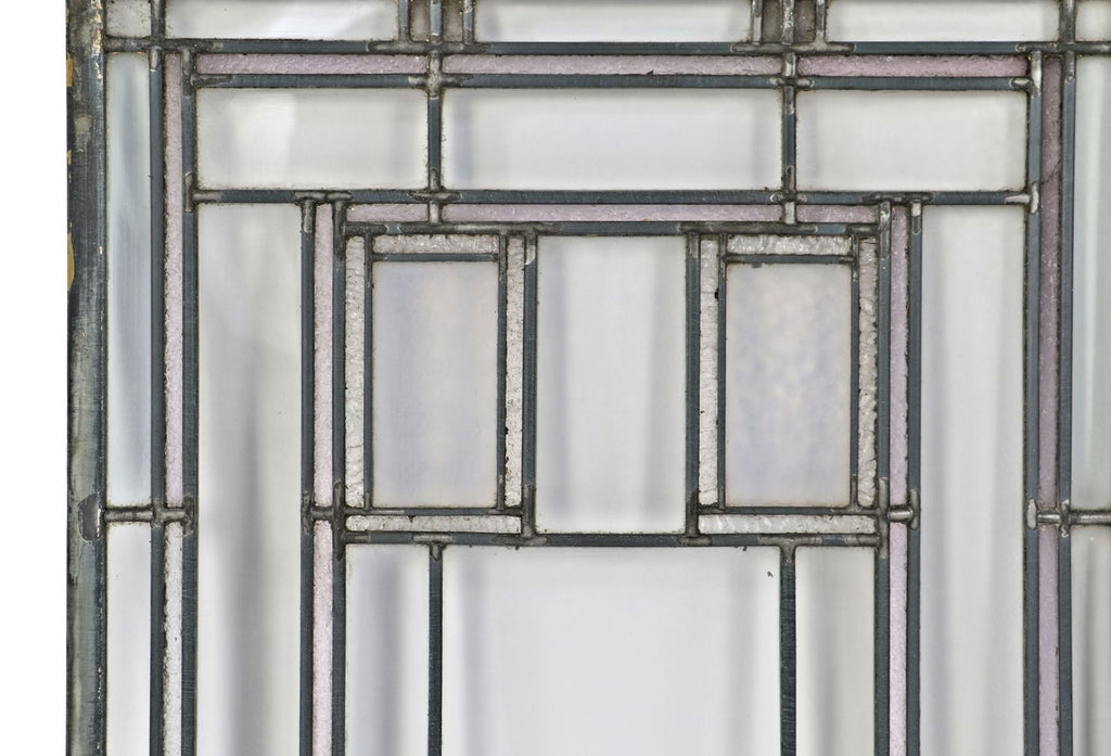 rare early 20th century historically important original louis sullivan-designed henry babson house leaded glass window