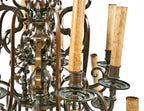 historically important all original and largely intact c. 1909 salvaged chicago interior hotel la salle monumental ornamental cast brass chandelier with sixteen arms