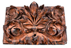 rare and unusually crude c. 1882 exterior salvaged chicago mellos peanut company building terra cotta frieze panel with deep relief floral ornament