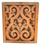 important rapp and rapp-designed two toned orange-glazed exterior southtown theater terra cotta panel