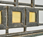 original historically-important frank lloyd wright-designed avery coonley house interior family room single leaded art glass window with intact zinc caming retaining bronze wash