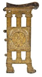 c. 1922 historically important monogrammed theater cast iron seat plaque removed from the non-extant mcvickers theater prior to demolition in 1985