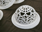 exceptional full-scale reinforced cast ornamental plaster interior limited edition auditorium theater proscenium ventilation dome cast directly from an original